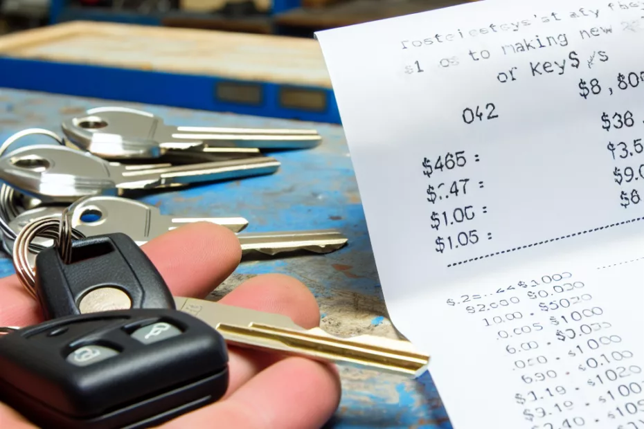 prix pour refaire clé voiture